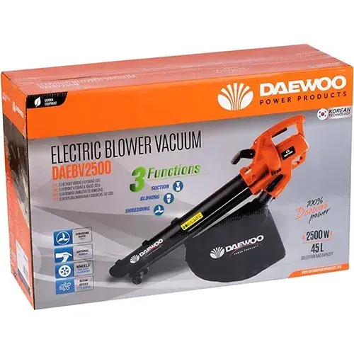 Daewoo električni duvač-sakupljač lišća DAEBV45L