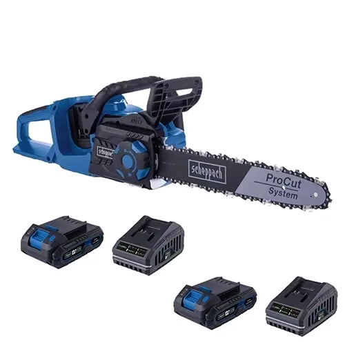 Scheppach aku lančana testera BC-CS355Duo-X S2 2x20V 35,6 cm Brushless 2x2,0Ah