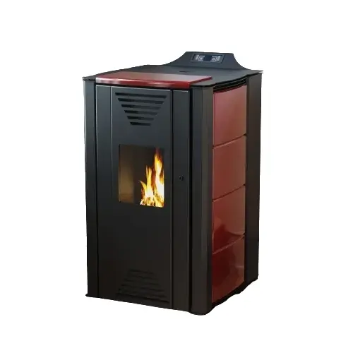 KAMIN NA PELET INTERIO THERMOFLUX 20KW CRVENI