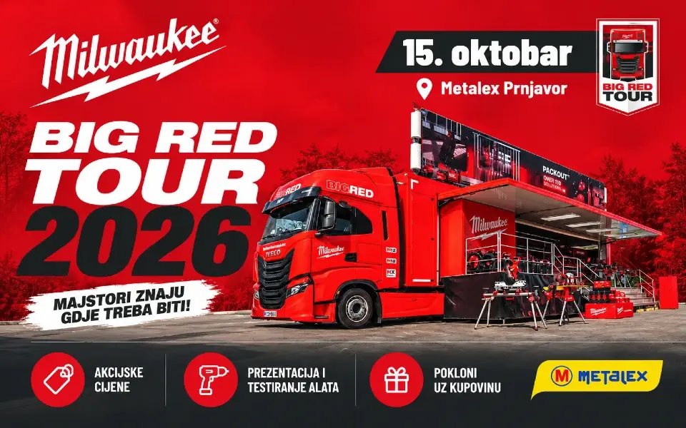 Milwaukee BIG RED stiže u Metalex Prnjavor!